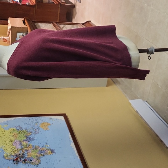 Tommy Hilfiger Signature Long sleeves mens Jersey, burgundy, 100% cotton, medium - Picture 6 of 11